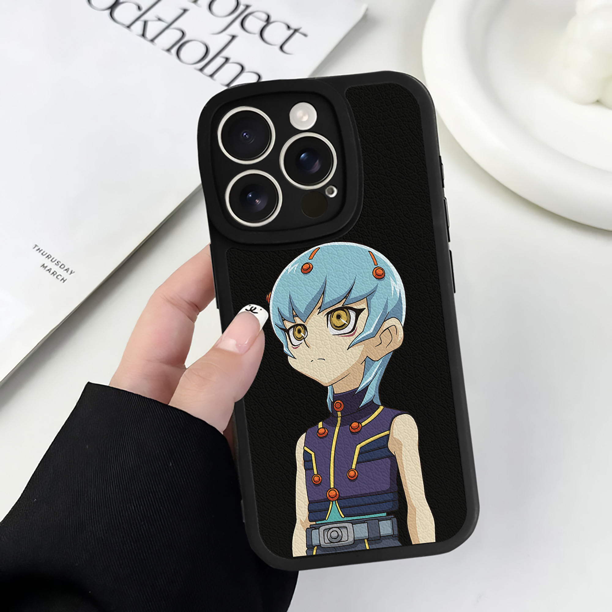 遊☆戯☆王 Yu-Gi-Oh! 【iPhone 16シリーズ対応】シリコンスマホケース（レザー調） 材質：シリコン